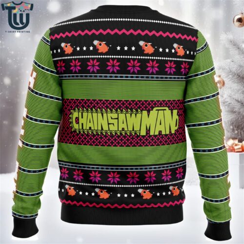 Denji Chainsaw Man Ugly Christmas Sweater