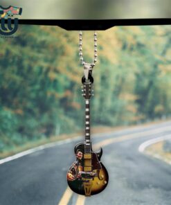 Guitar Elvis Presley Custom Shape Car Ornament