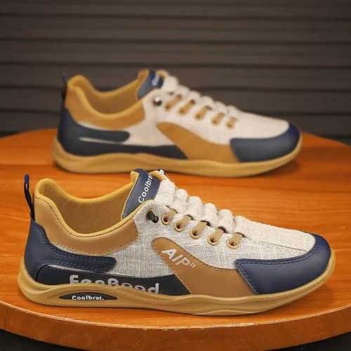 Men's Casual Sneakers 2025 Plus Size Outdoor Lightweight Flat Vulcanized Shoes Designer Men Breathable Training Shoes Zapatillas