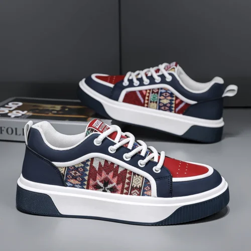 New Skateboard Shoes for Men Fashion Designer Flat Vulcanized Shoes Men's Casual All-match Breathable Sneakers Zapatos De Hombre